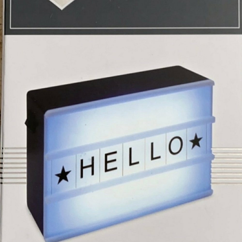 TWO Dashing light up signs